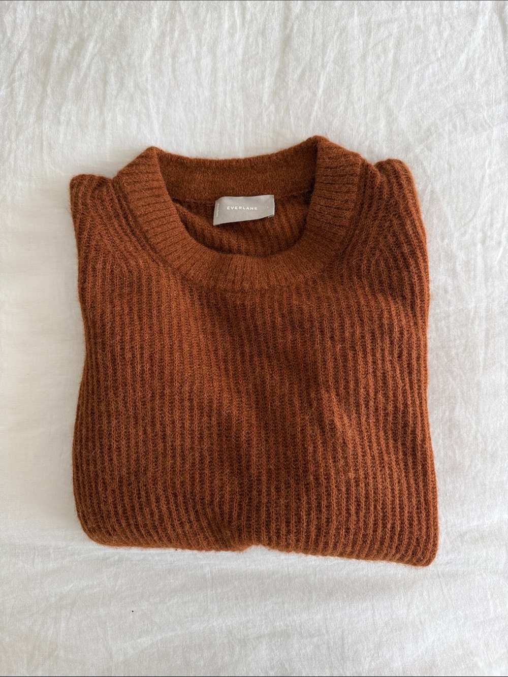 Everlane Men’s Crewneck Sweater in Chestnut